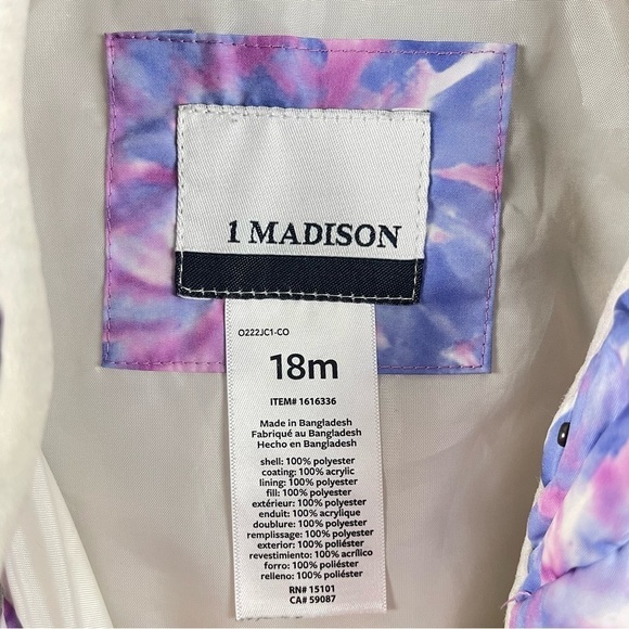 1 Madison 18 Months Sherpa Outdoor Pullover Tie Dye Hiking Camping Fleece Boho - Picture 8 of 10